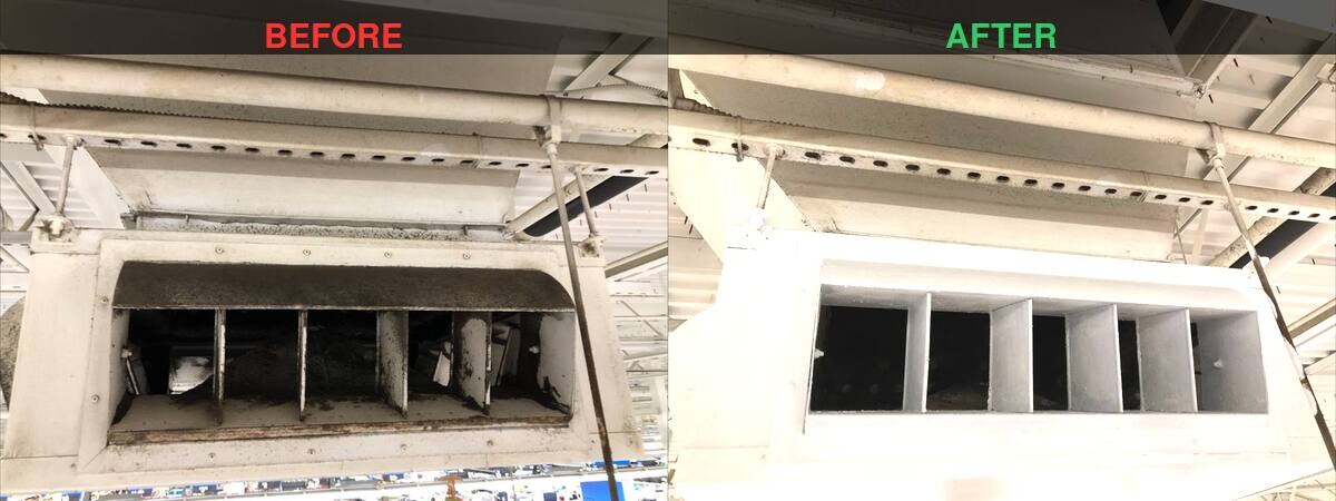 Blower motor before and after